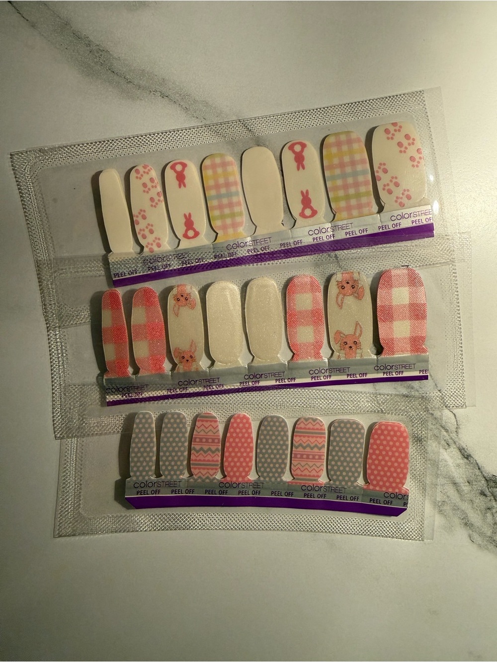 Color Street Nail Strips - Easter Lot of 3